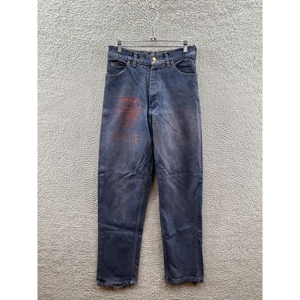 Vintage Oregon DOC Prison Jeans With Stamp 29x30 Worn And Made By Inmates